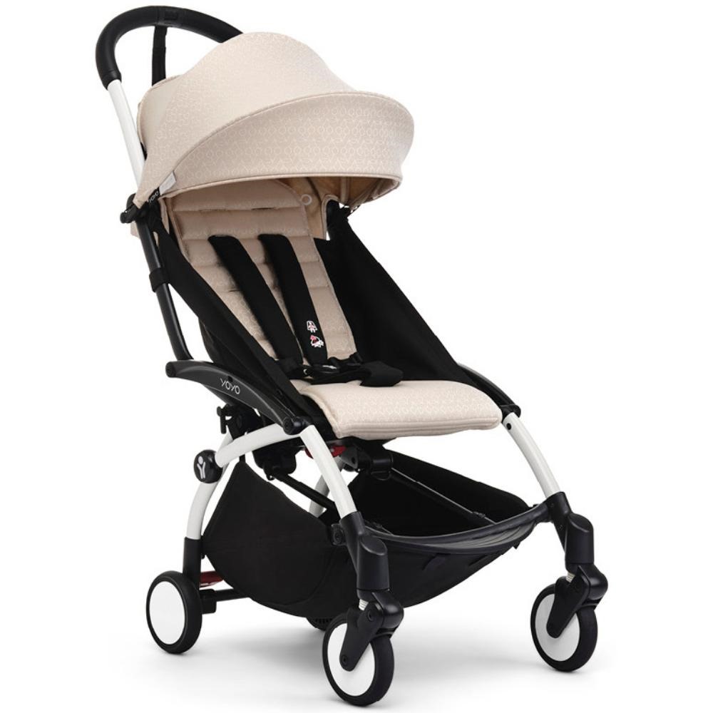 Carucior pentru copii Stokke® YOYO³ cadru alb 6 luni+ - Bonpoint Beige