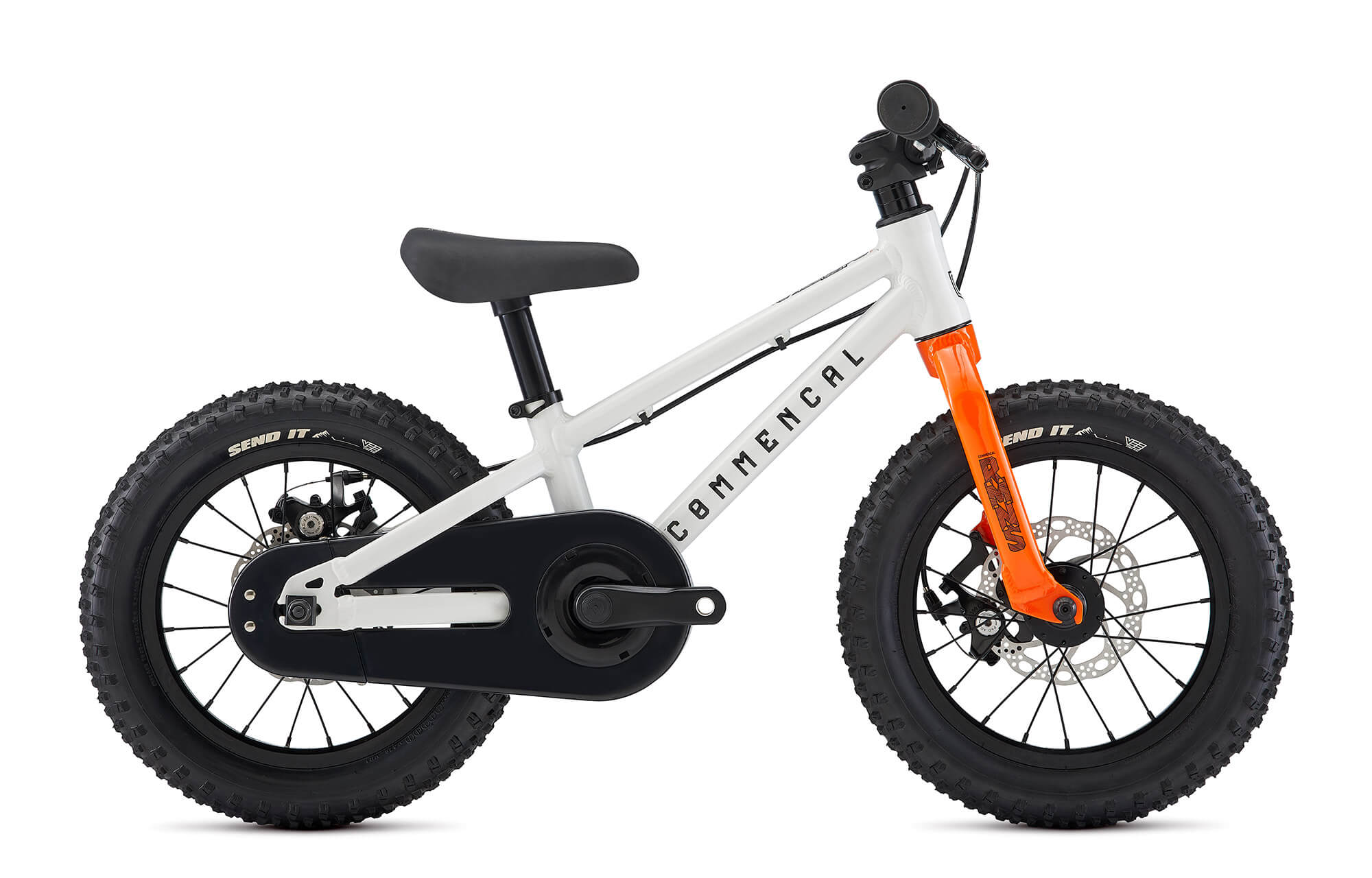 Bicicleta cu pedale 14'' COMMENCAL RAMONES - PURE WHITE