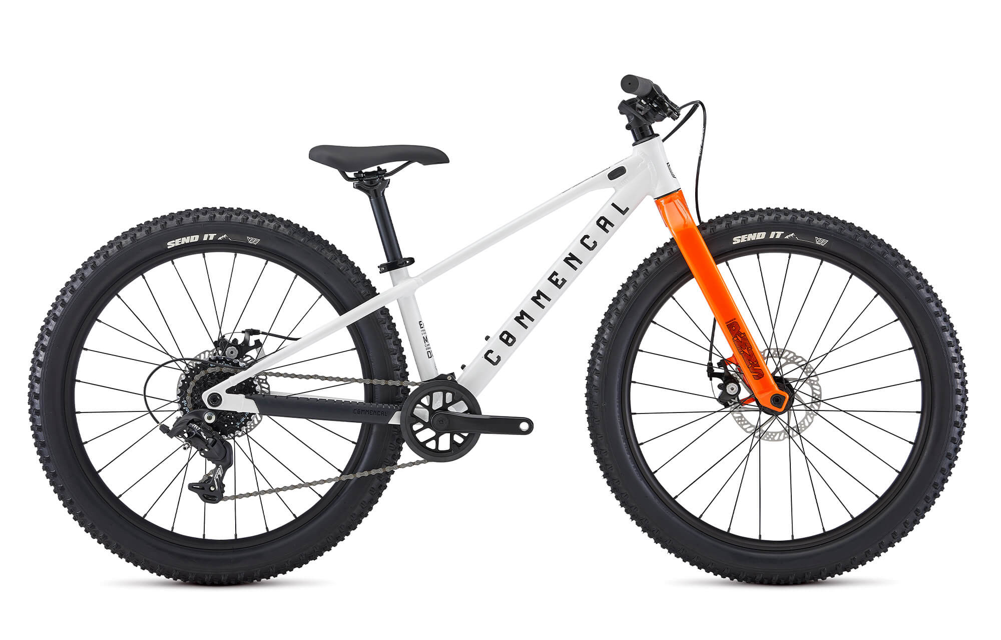Bicicleta cu pedale 24'' COMMENCAL RAMONES - PURE WHITE