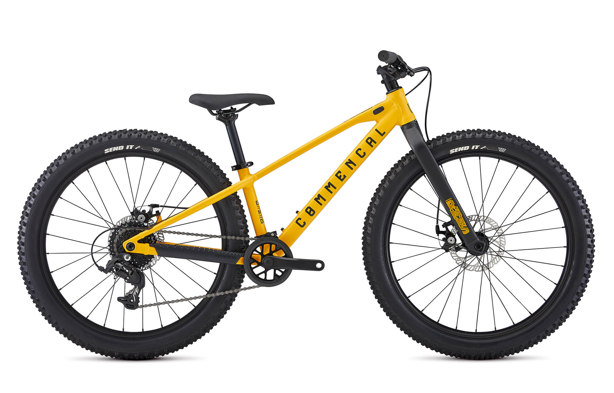 Bicicleta cu pedale 24'' COMMENCAL RAMONES - YELLOW