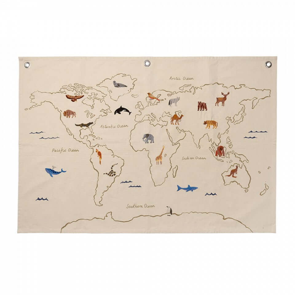 Decoratiune de perete The World Ferm Living - Off White
