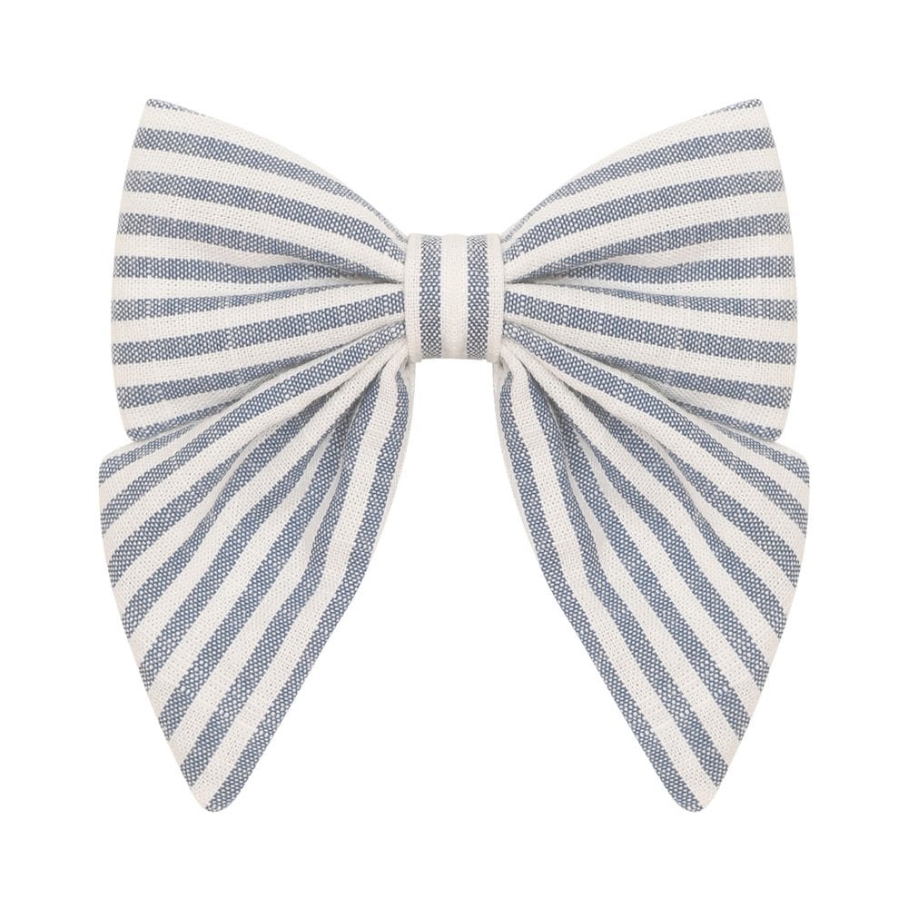 Clips pentru par Seaside Stripe Bow Mimi & Lula - Blue