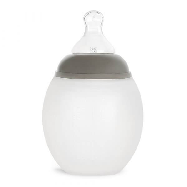 Biberon silicon 330 ml Elhée - Kaki