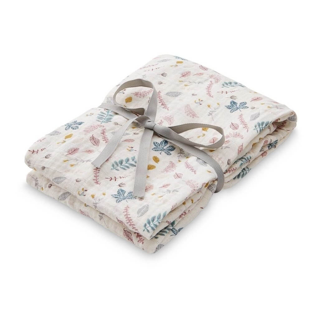 Swaddle din muselina Cam Cam - Pressed Leaves Rose