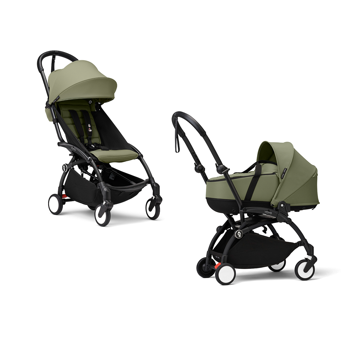 Carucior pentru copii Stokke® YOYO³ negru 2 in 1 (landou + sport)