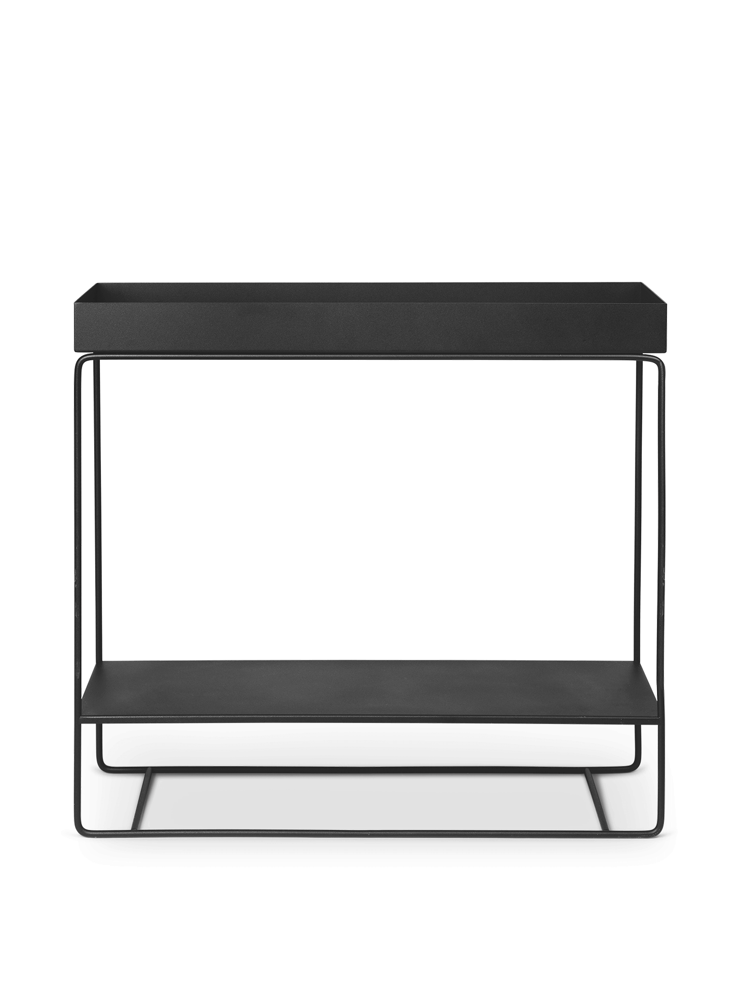 Jardiniera din metal cu 2 etajere Ferm Living - Black